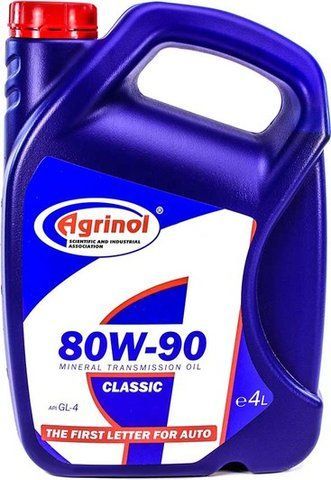 Agrinol Classic GL-4 80W-90, 4 л (4102789944) минеральное трансмиссионное масло фото