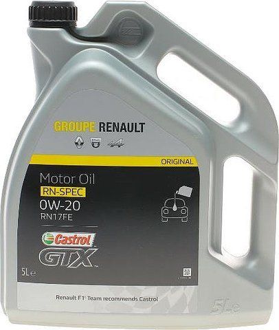Castrol GTX RN17 FE 0W-20, 5 л (15D1CE) моторное масло фото