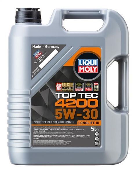 Liqui Moly Top Tec 4200 5W-30 5 л, (7661) моторное масло фото