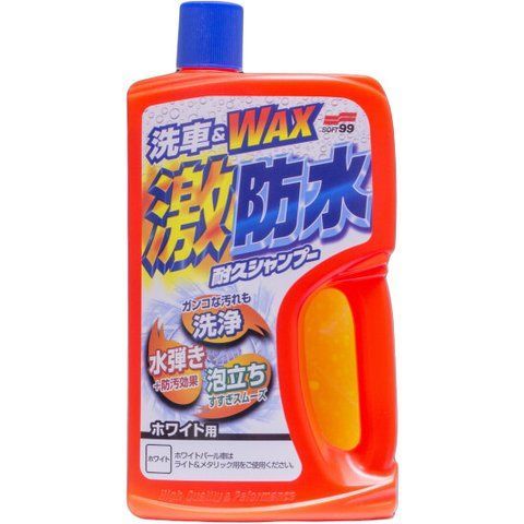 Автошампунь-поліроль SOFT99 Water Block Shampoo White з воском фото