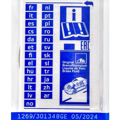 ATE Sl.6 (Class 6) DOT 4 ABS, ESP, ACR, 0,25 л тормозная жидкость фото