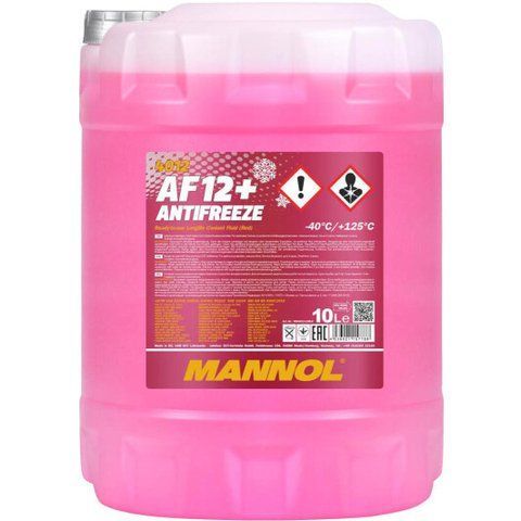 Mannol AF12+ Longlife G12+ красный -40 &deg;C, 10 л (MN4012-10) готовый антифриз фото