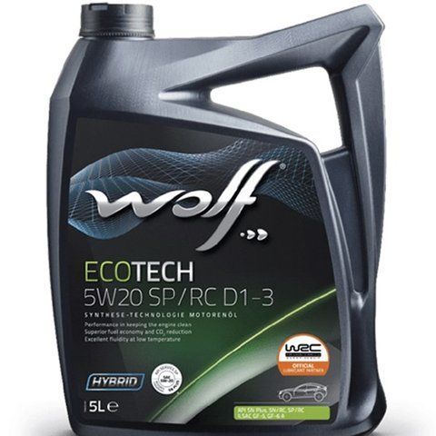 Wolf Ecotech SP/RC D1-3 5W-20, 5 л (1050526) моторное масло фото
