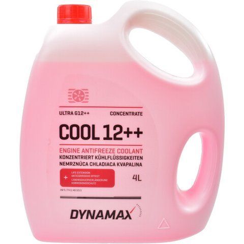 Dynamax Cool Ultra G12++ красный, 4 л (500160) концентрат антифриза фото