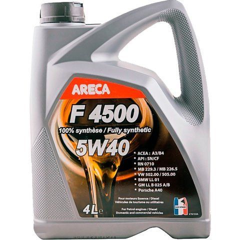 Areca F4500 5W-40 4 л, (032e000400) моторна олива фото