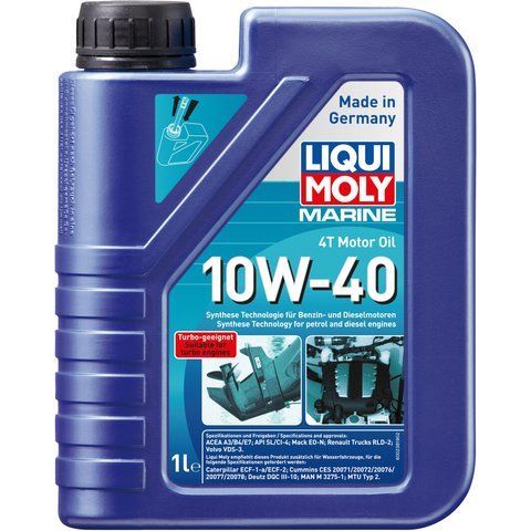 Liqui Moly Marine 10W-40, 1 л (25012) моторное масло 4T фото