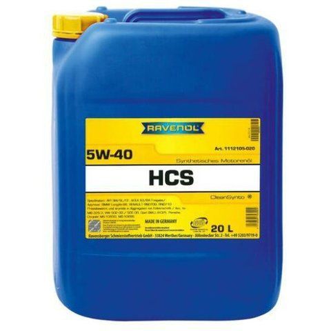 Ravenol HCS 5W-40 20 л, (111210520) моторное масло фото