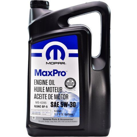 Mopar MaxPro 5W-30 5 л, (68218921AB) моторное масло фото