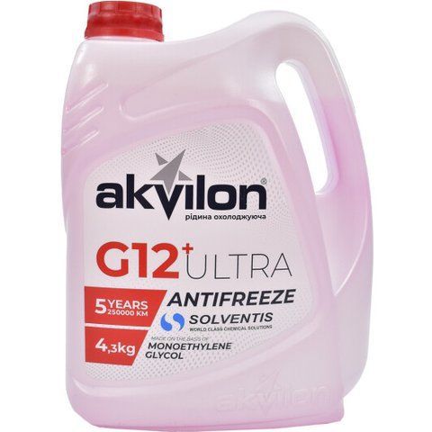 Готовий антифриз Akvilon Ultra G12+ червоний -40 &deg;C фото