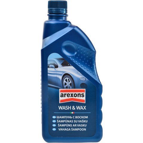 Автошампунь-полироль концентрат Arexons Wash & Wax с воском фото
