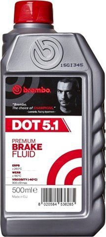 Brembo DOT 5.1, 0,5 л (L05005) тормозная жидкость фото