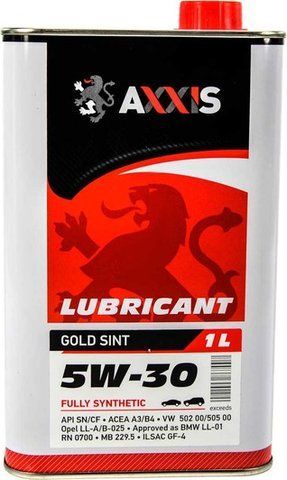 Axxis Gold Sint 5W-30 1 л, моторна олива фото