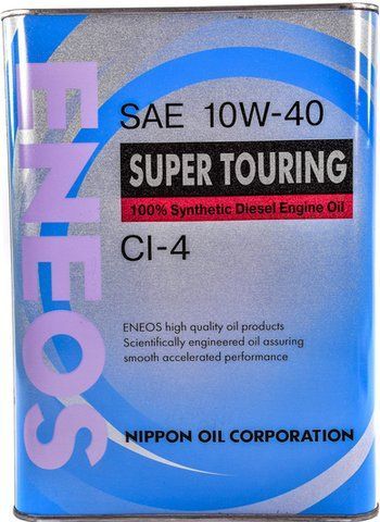 Eneos Super Touring CI-4 10W-40 4 л, моторное масло фото