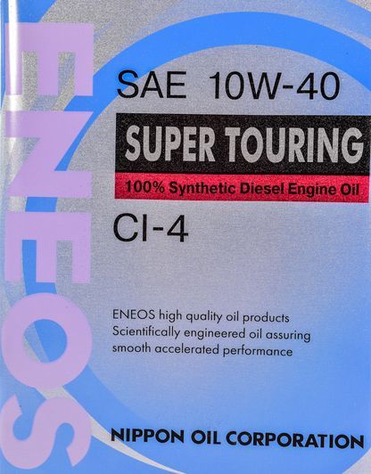 Eneos Super Touring CI-4 10W-40 4 л, моторное масло фото