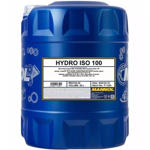 Mannol Hydro ISO 100, 20 л (MN2102-20) минеральное трансмиссионное масло фото