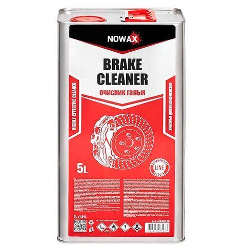 Nowax Brake Cleaner, 5000 мл (NX50120) очиститель тормозов фото