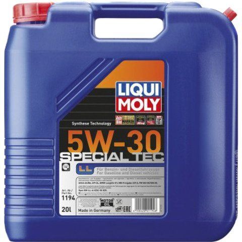 Liqui Moly Special Tec LL 5W-30 20 л, (1194) моторное масло фото