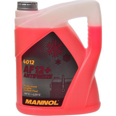 Mannol AF12+ Longlife G12+ красный -40 &deg;C, 5 л (MN4012-5) готовый антифриз фото