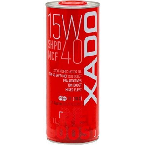 XADO Atomic Oil 15W-40 SHPD MCF Red Boost, 1 л (XA26113) моторна олива фото