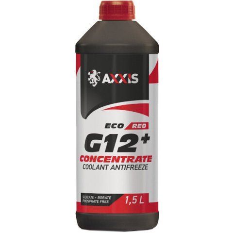Axxis Concentrate ECO G12+ красный, 1,5 л концентрат антифриза фото
