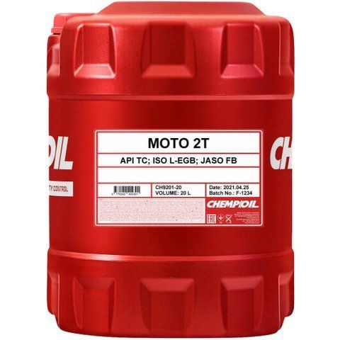Chempioil Moto, 20 л (CH9201-20) моторна олива 2T фото