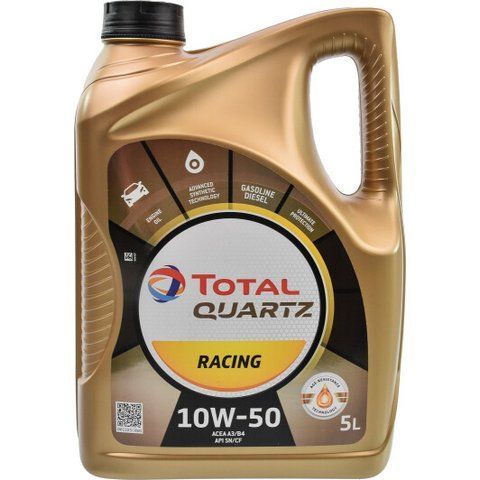 Total Quartz Racing 10W-50 5 л, (157104) моторное масло фото