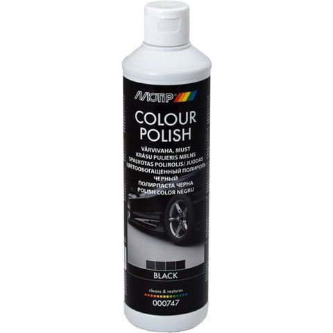 Цветной полироль для кузова Motip Color Polish черный фото