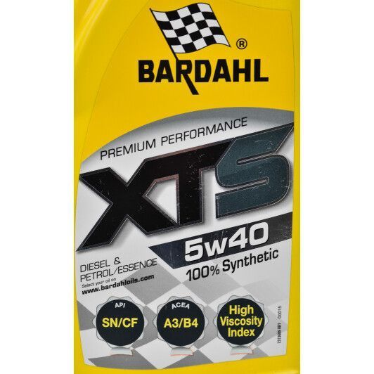 Bardahl XTS 5W-40 1 л (36891) моторна олива фото
